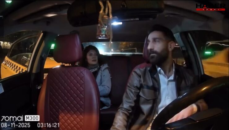 "Kavga çıkacaksa indir beni" dedi taksiyi terk etti!
