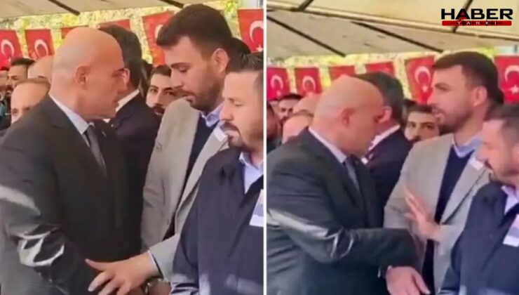 Şehit cenazesinde vekiller arasında gerginlik