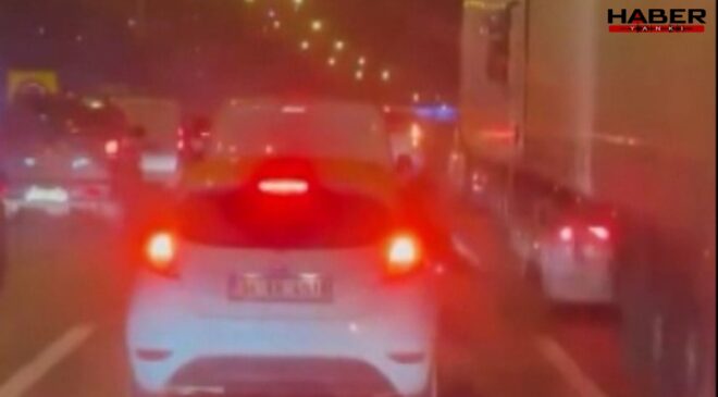 Tartıştıkları TIR şoförüne sopayla saldırdılar!