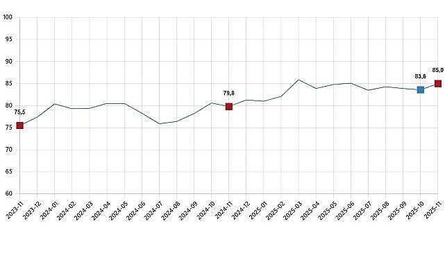 Tüketici Güven Endeksi, Kasım 2025
