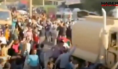 Yeni Habur gibi görüntüler! Cizre'de Kürt bayraklı korumalara sevgi gösterileri…