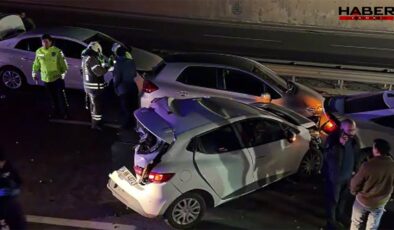7 araç birbirine girdi! Yaralılar var