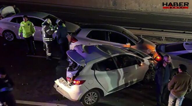 7 araç birbirine girdi! Yaralılar var