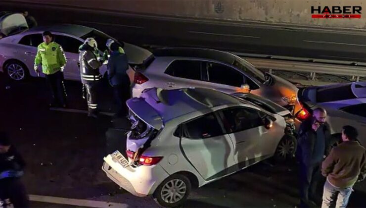 7 araç birbirine girdi! Yaralılar var