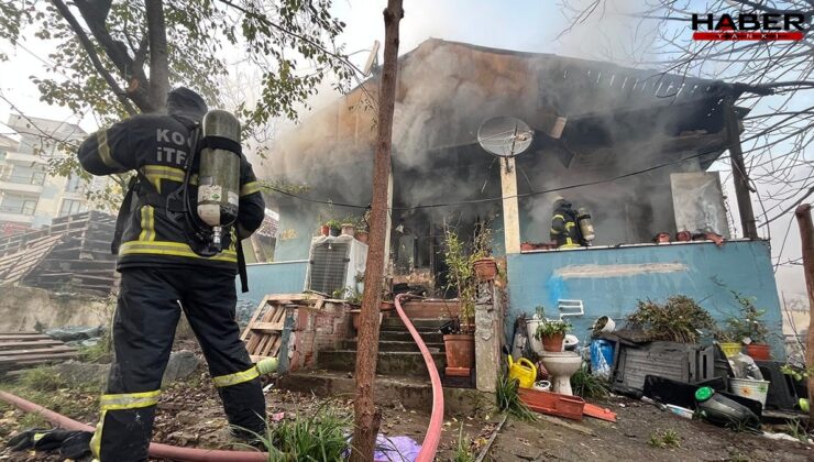74 yaşındaki kadın yangından zor kurtuldu