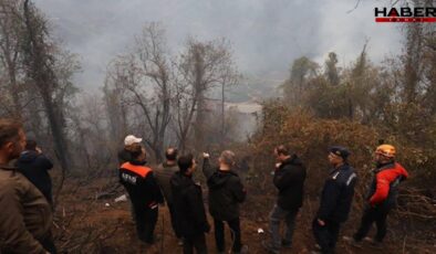 Artvin’de örtü yangını ormana yayıldı