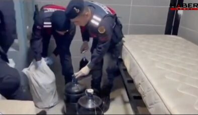 Aydın'da tonlarca sahte şarap yakalandı