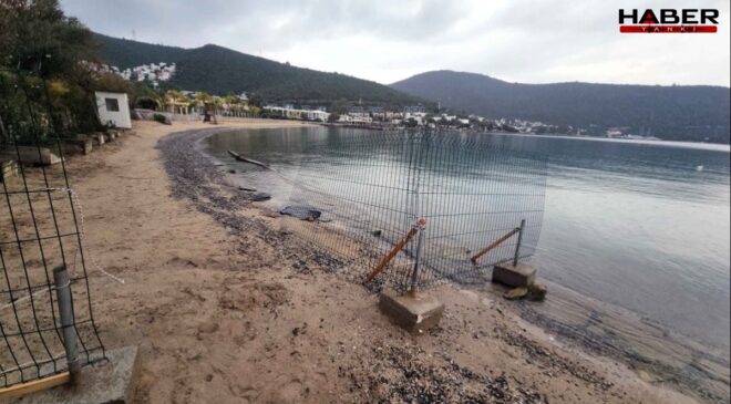 Bakanın oteli halk plajını kapattı Bodrum ayaklandı