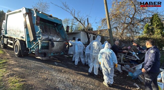 Belediye ekipleri maskeyle zor temizledi, 3 evden tonlarca çıktı!