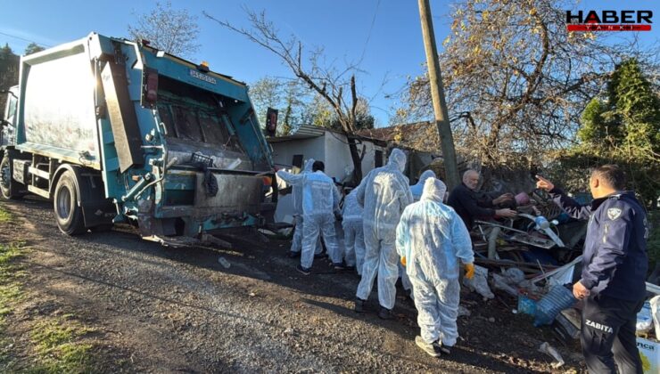 Belediye ekipleri maskeyle zor temizledi, 3 evden tonlarca çıktı!