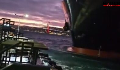 Beşiktaş'ta faciadan dönüldü! İskeleye çarpmaktan saniyelerle kurtuldu