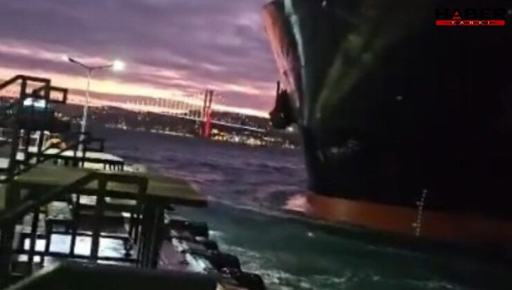 Beşiktaş'ta faciadan dönüldü! İskeleye çarpmaktan saniyelerle kurtuldu
