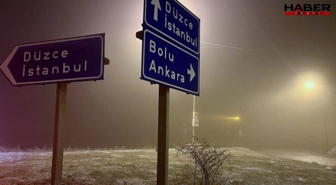 Bolu Dağı beyaza büründü