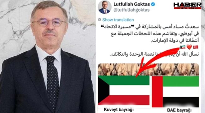 Büyükelçi Göktaş bayrakları karıştırdı