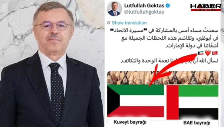 Büyükelçi Göktaş bayrakları karıştırdı