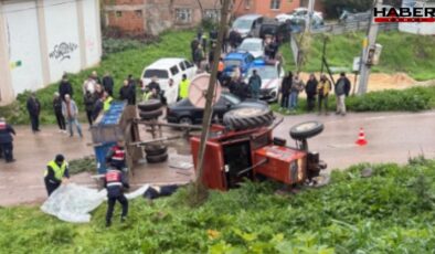 Devrilen traktörün altında kalan belediye çalışanı öldü