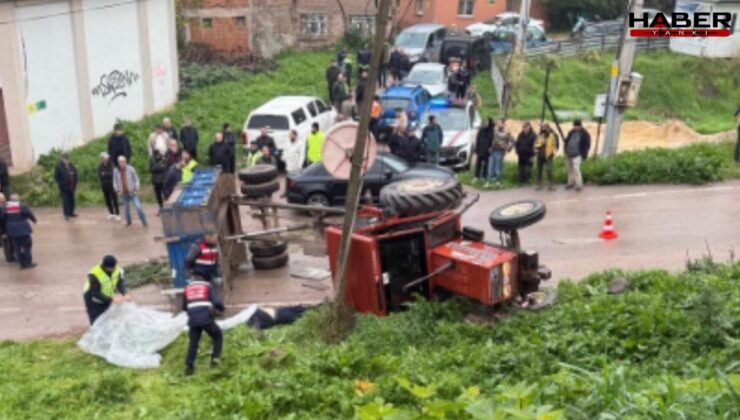 Devrilen traktörün altında kalan belediye çalışanı öldü