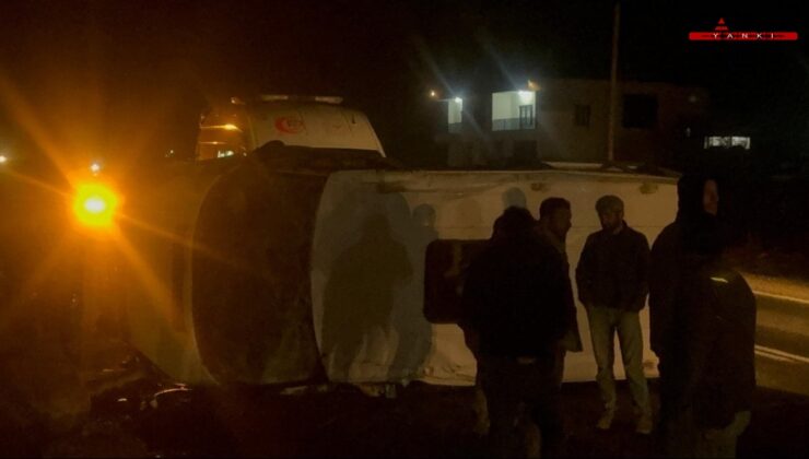 Diyarbakır’da işçi servisi minibüsü devrildi: 16 yaralı