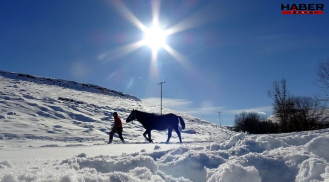 Donduran soğukta zorlu mesai başladı