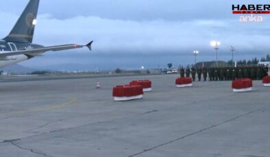 Düşen uçaktaki Libya heyeti için tören