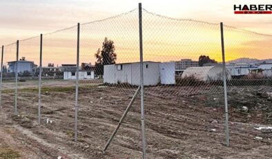 Erdoğan görmesin diye konteyner kente perde