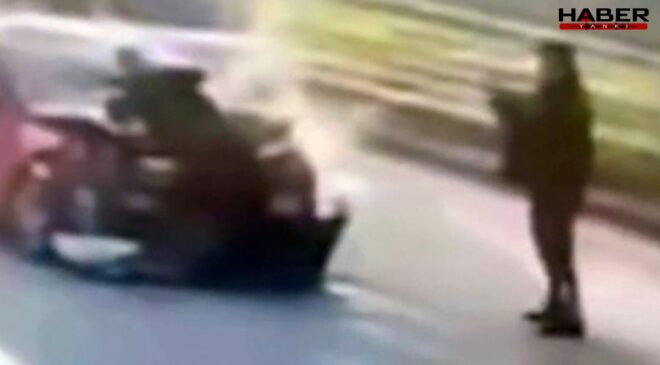 Eski eşiyle evli olan polisi önce ezdi sonra fotoğrafını çekip sosyal medyadan yayınladı