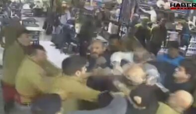 Esnaf birbirine girdi, ortalık savaş alanına döndü