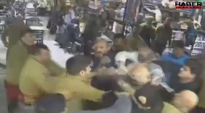 Esnaf birbirine girdi, ortalık savaş alanına döndü