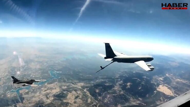 Hava Kuvvetleri uçakları Kıbrıs semalarında