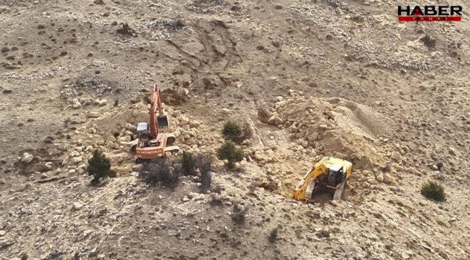 İş makinesini kullanma amaçları 'pes' dedirtti! 14 kişi gözaltına alındı