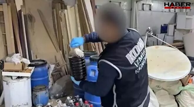 İzmir’de yılbaşı operasyonları: Tonlarca sahte içki ve kaçak ürün ele geçirildi