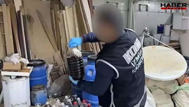 İzmir’de yılbaşı operasyonları: Tonlarca sahte içki ve kaçak ürün ele geçirildi