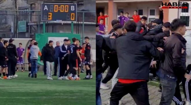 Liseler arası futbol turnuvasında öğretmen darp edildi