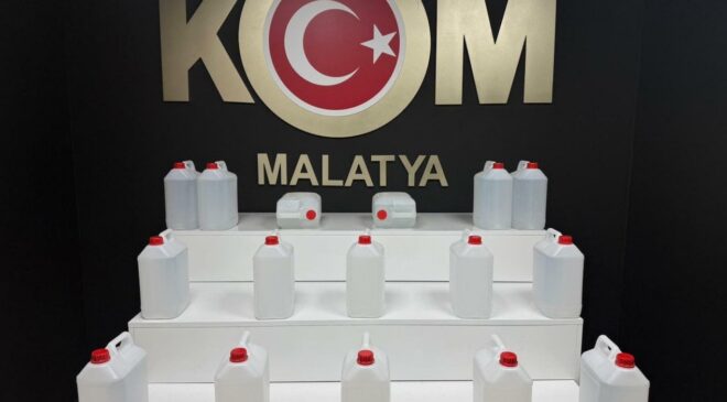 Malatya’da yılbaşı öncesi sahte alkol operasyonu: 76 litre etil alkol ele geçirildi