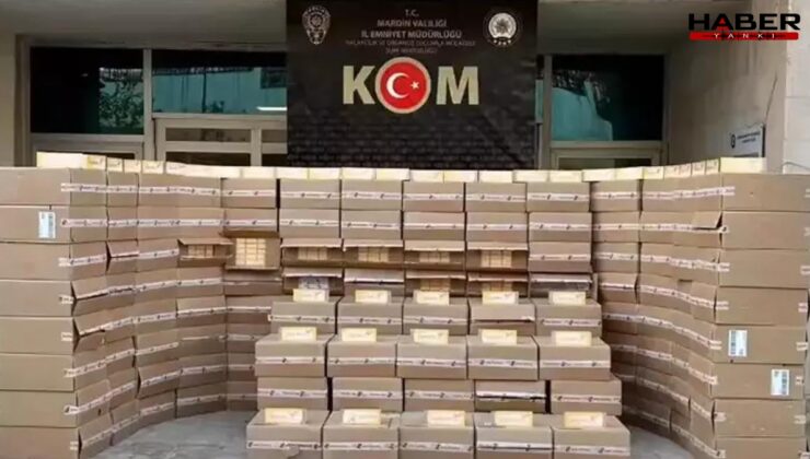 Mardin'de 78 bin kaçak sigara yakalandı