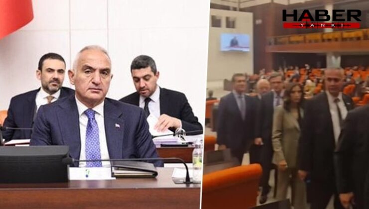 Meclis'te Bakan Ersoy'a 'Kartalkaya' protestosu: Vekiller salonu terk etti