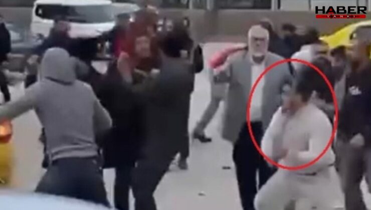 Resmen meydan savaşına çıktılar: Demir sopa ve yumruklarla birbirine saldırdılar