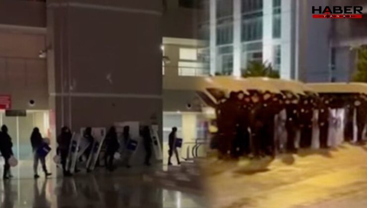 Saat 06.00… Sadettin Saran adliyeye gelmeden adliye TOMA ve çevik kuvvetle kapatıldı