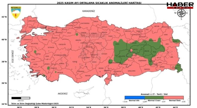 Son 55 yılın en sıcak 3'üncü kasım ayı yaşandı