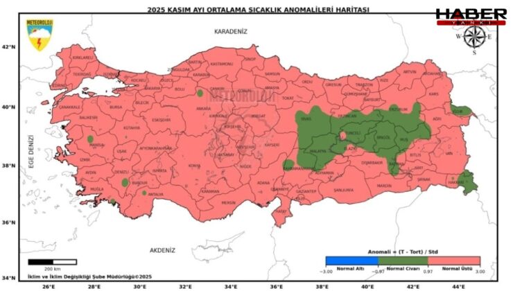 Son 55 yılın en sıcak 3'üncü kasım ayı yaşandı