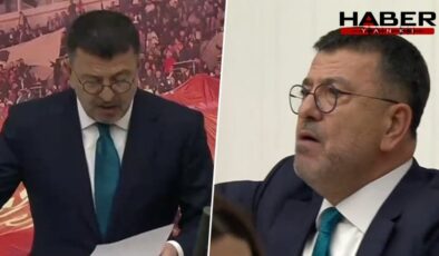 TBMM TV, Ağbaba'nın pankartını göstermemek için kadraj değiştirdi