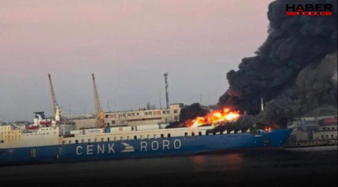 Ukrayna seferi yapan Türk gemisi vuruldu