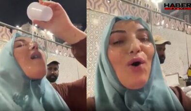Umrede çekilen bu görüntü sosyal medyayı ayağa kaldırdı