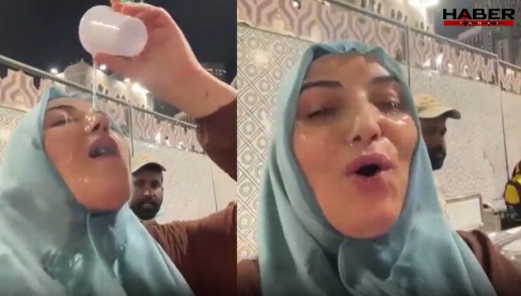Umrede çekilen bu görüntü sosyal medyayı ayağa kaldırdı