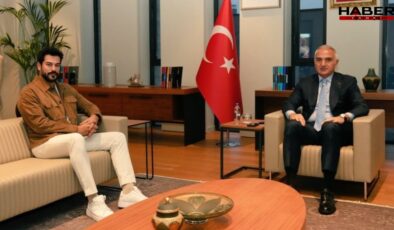 Ünlü oyuncudan Bakan ziyareti! "Birlikte güzel işlere imza atacağız"