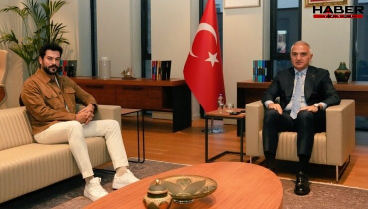 Ünlü oyuncudan Bakan ziyareti! "Birlikte güzel işlere imza atacağız"