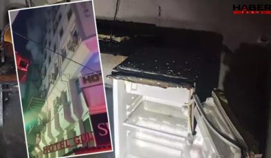 7 katlı otelde yangın paniği