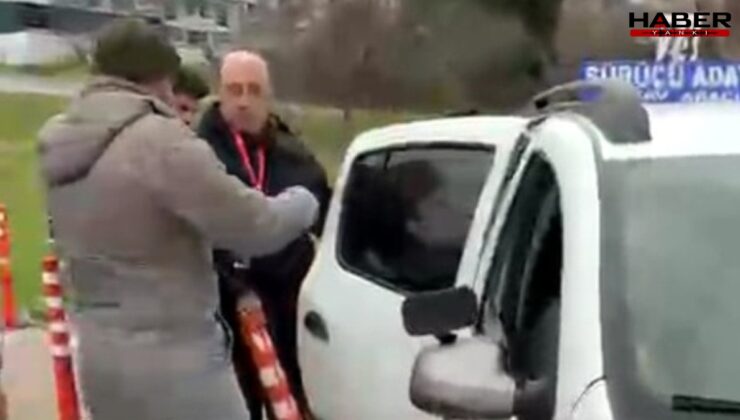 Avcılar'da ehliyet sınavından 7'nci kez kalan genç duruma tepki gösterdi