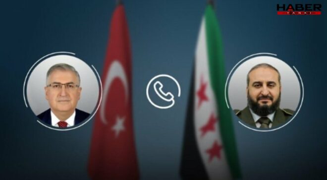 Bakan Güler, Suriyeli mevkidaşı Ebu Kasra ile görüştü