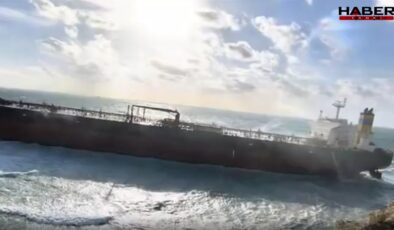 Bozcaada’da karaya oturan dev tanker kurtarıldı